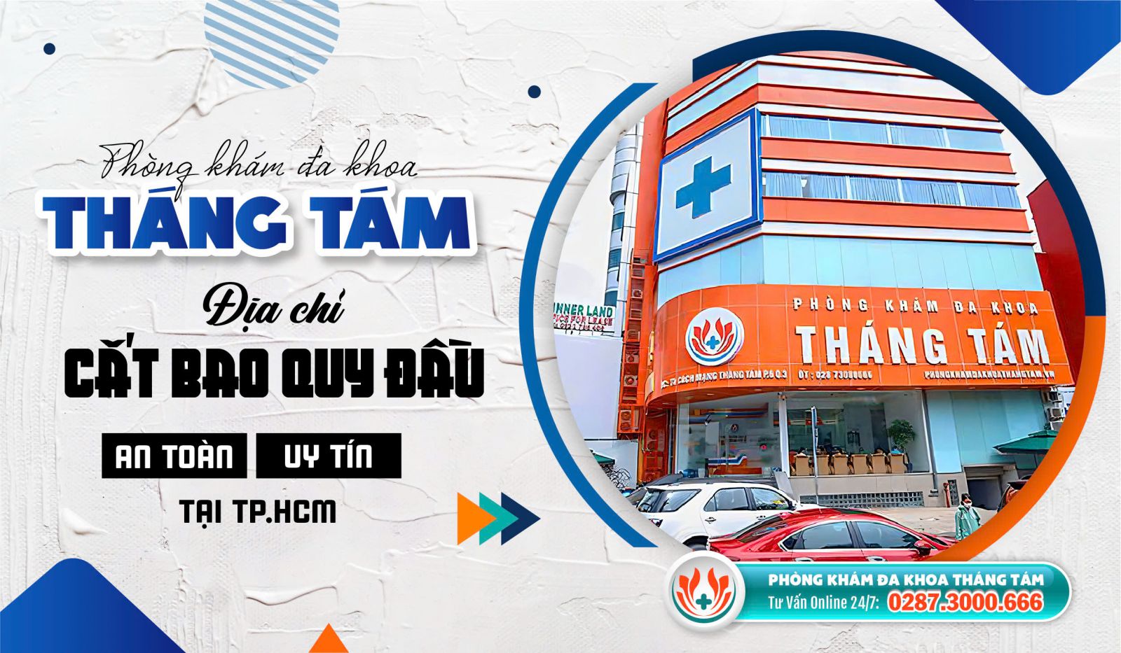 Cắt bao quy đầu tại Phòng khám Đa khoa Tháng Tám