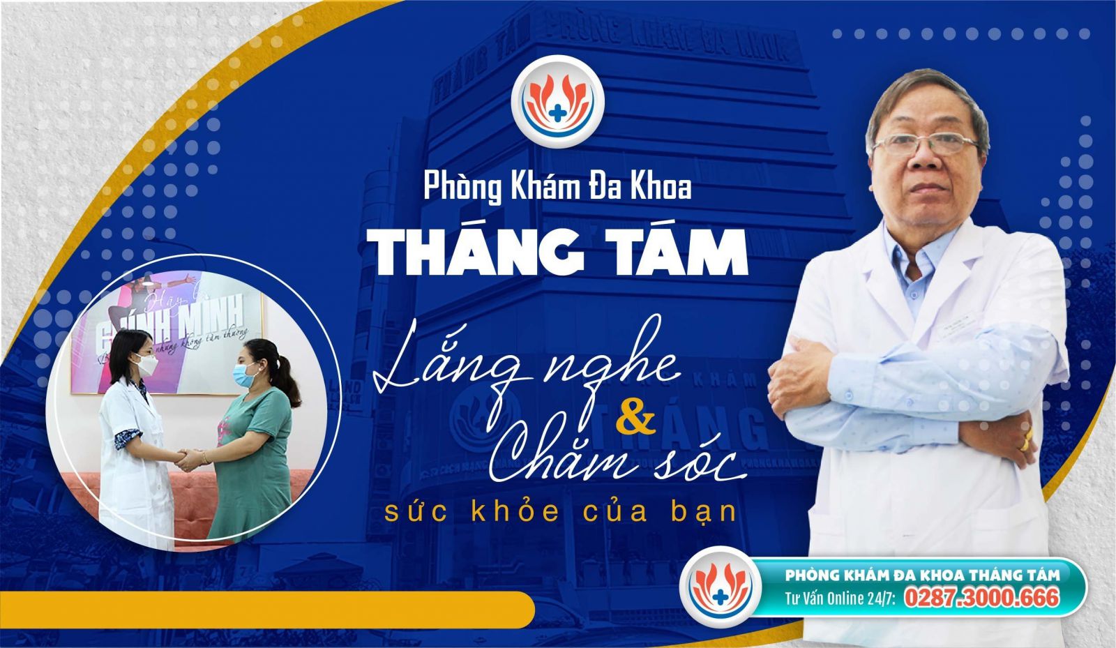 Phòng khám Đa khoa Tháng Tám lắng nghe và chăm sóc sức khỏe bạn